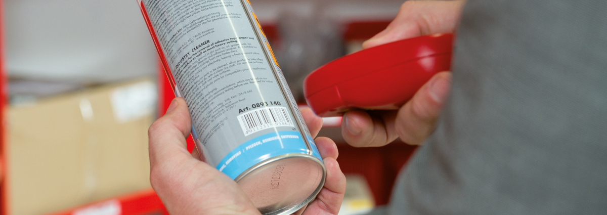 Scanner-based ordering Würth scanner - automatic supply system