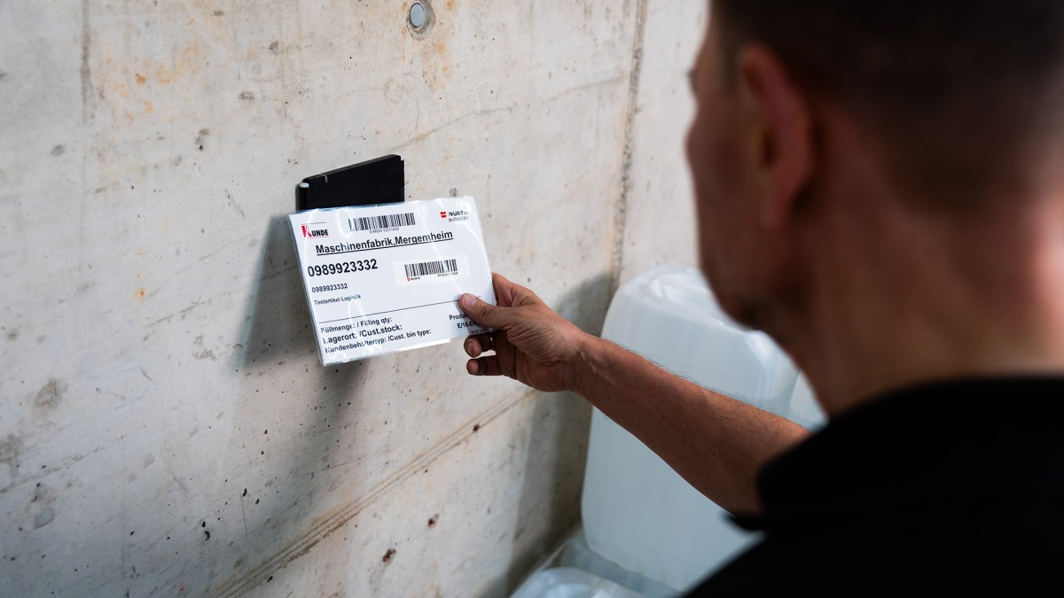 Kanban für chemisch-technische Produkte