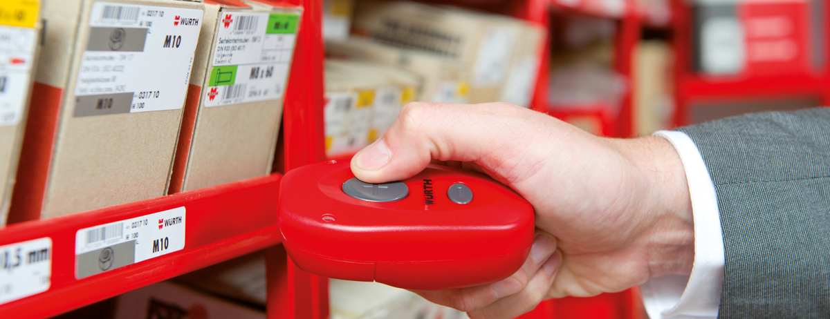 Simply reorder with the Würth Scanner
